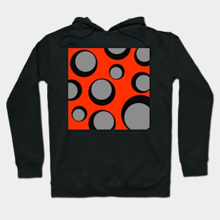 red grey and black pop art pattern Hoodie